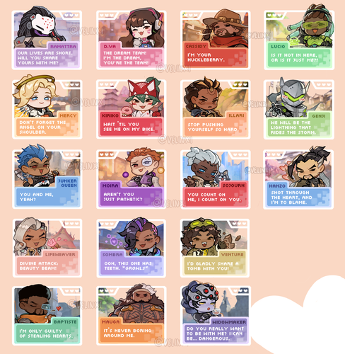 OW- Dating sim pins