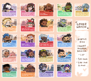 OW- Dating sim pins