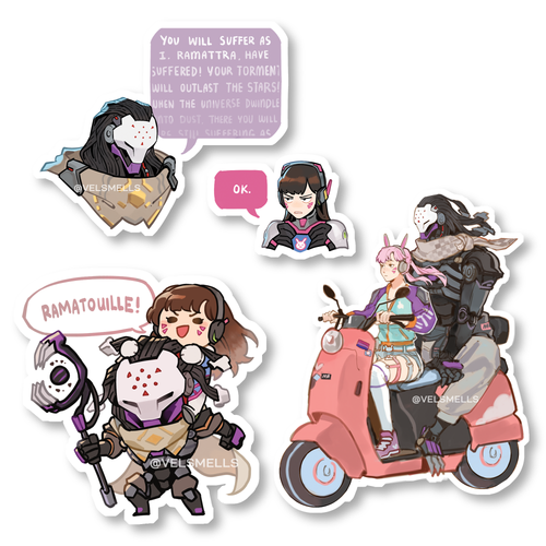 OW - D.Va and Ramattra stickers